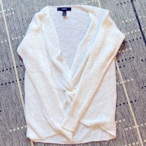White light weight sweater